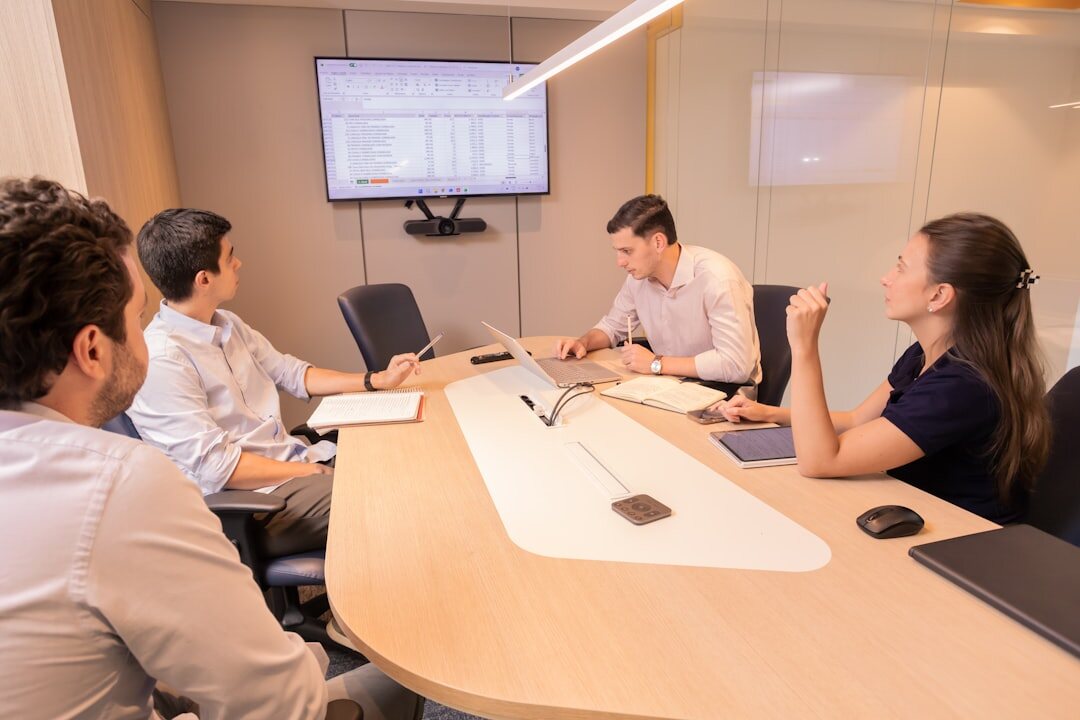 secret meeting in office